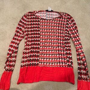 Les Copains long sleeved printed tee